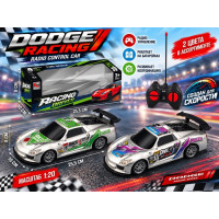Машина радиоуправляемая на батарейках "Dodge Racing".25,5*8*10 см.1/96.Арт.898-4A