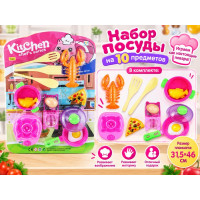 Набор посуды на 10 предметов на планшете.31,5*46 см.1/96.Арт.Y-38L