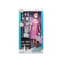Кукла Барби-Доктор с медицинскими аксессуарами.32,5*19*5 см.1/84.Арт.YB191A