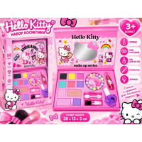 Набор косметики "Hello Kitty" с помадой и тенями на 9 оттенков.20*13*3 см.1/144.Арт.3688-HZ1