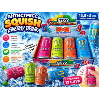 Антистресс "Squish Energy Drink".13,5*5 см.1 упак*12 штук.Цена за уп.1/24 упак.Арт.0902-16