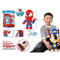 Конструктор в сумке "Spider-Man".Размер собранного героя 13*29 см.1/48.Арт.2882C4
