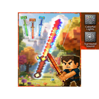 Меч "Minecraft" со светом музыкальный на батарейках.52,5*14,5 см.1/48.Арт.KT918-1