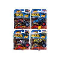 Модельки пластиковые "Hot Wheels Monster Trucks" на блистере 4 вида.14*16,5 см.1/288.Арт.3011/19