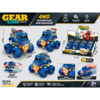 Перевёртыши инерц. 4WD "Police" со светом.1 упак.*12 штук.9*8,5*10 см.Цена за уп.1/18.Арт.YM-1100F