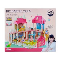 Дом "Castle Villa"для кукол Lolly Sweet музыкальный со светом.1/8.Арт.6677