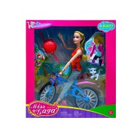 Кукла Барби на велосипеде "Miss Gaga".29*32*8 см.1/36.Арт.51803