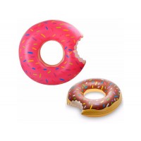 Надувной круг "Покусаный Пончик".Диаметр 80 см.1/180.Арт.04-36