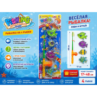 Рыбалка на 4 рыбки на планшете.17*48 см.1/144.Арт.555-216B