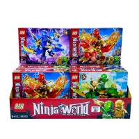Конструктор "Ninja World".1 упак*8 штук.4 вида.Цена за упаковку.20*14.5*4 см.1/45 упак.Арт.98353