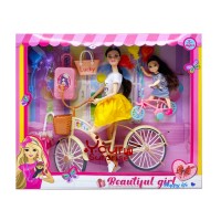 Кукла Барби на велосипеде.32.5*38*8 см.1/30.Арт.BLM81D3