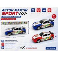 Машина инерционная "Aston Martin Sport" одиночная в пакете.26*11*8 см.1/144.Арт.904