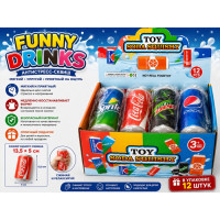 Антистресс-сквиш "Funny Drinks".13,5*5 см.1 упаковка*12 штук.Цена за упаковку.1/24 упак.Арт.9220