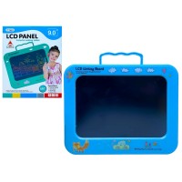 LCD планшет "Пиши-стирай" с наклейками.Цветной.9''.Выс.18,5 см.Шир.23 см.1/144.Арт.8513С