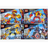 Конструктор "Heroes Assemble".4 вида.1 упак*8 штук.19*14*4.5 см.Цена за упак.1/30 уп.Арт.MG535