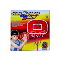 Баскетбольный щит с кольцом и мячом.Высота 52-170 см.Ширина 38 см.Диаметр 25 см.1/8.Арт.HD343B