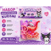 Набор "Юная красавица Kuromi" с коляской в пакете.18*28 см.1/216.Арт.991Z-57